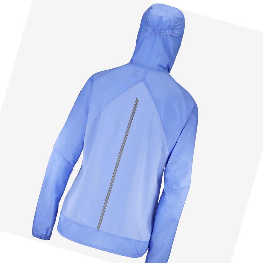 Chaquetas Salomon BONATTI CROSS WIND WINDBREAKERS Mujer Azules | MX 2463JPQ